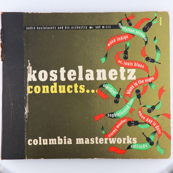 Andre Kostelanetz Conducts 1945 4x 12" 78rpm  Record Book Set Masterworks M-574 - Picture 1 of 16